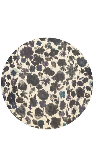 100% cotton floral fabric swatch