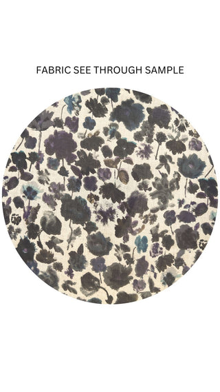 100% cotton floral fabric see through sample