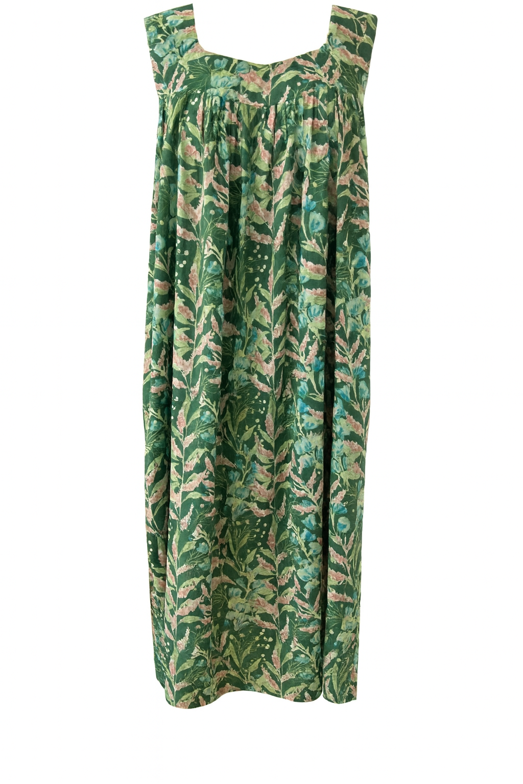 Willows Green Sleeveless Maxi Nightie