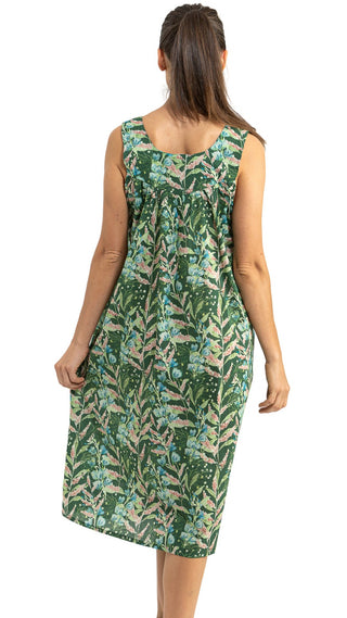 Willows Green Sleeveless Maxi Nightie