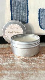 Fresh Cotton candle for travel and teachers gifts - Handmade