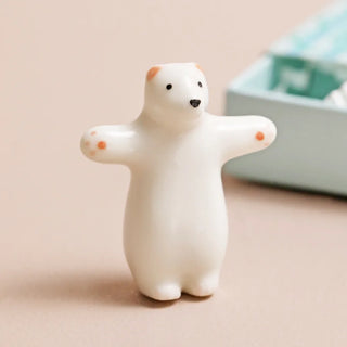 Bear Hug Mini Ceramic Charm