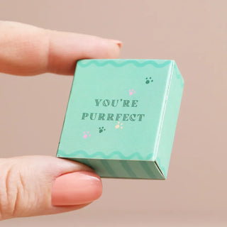 Mini Cat Purrfect Ceramic Charm