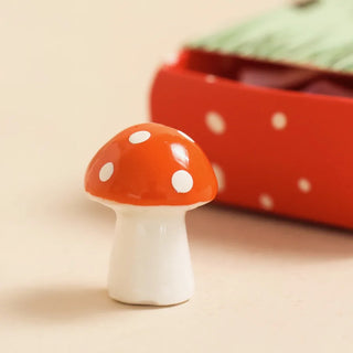 Ceramic Mini Mushroom Charm