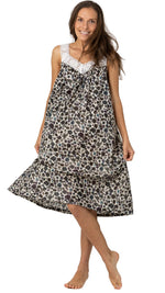 australian made modern floral night gown for women